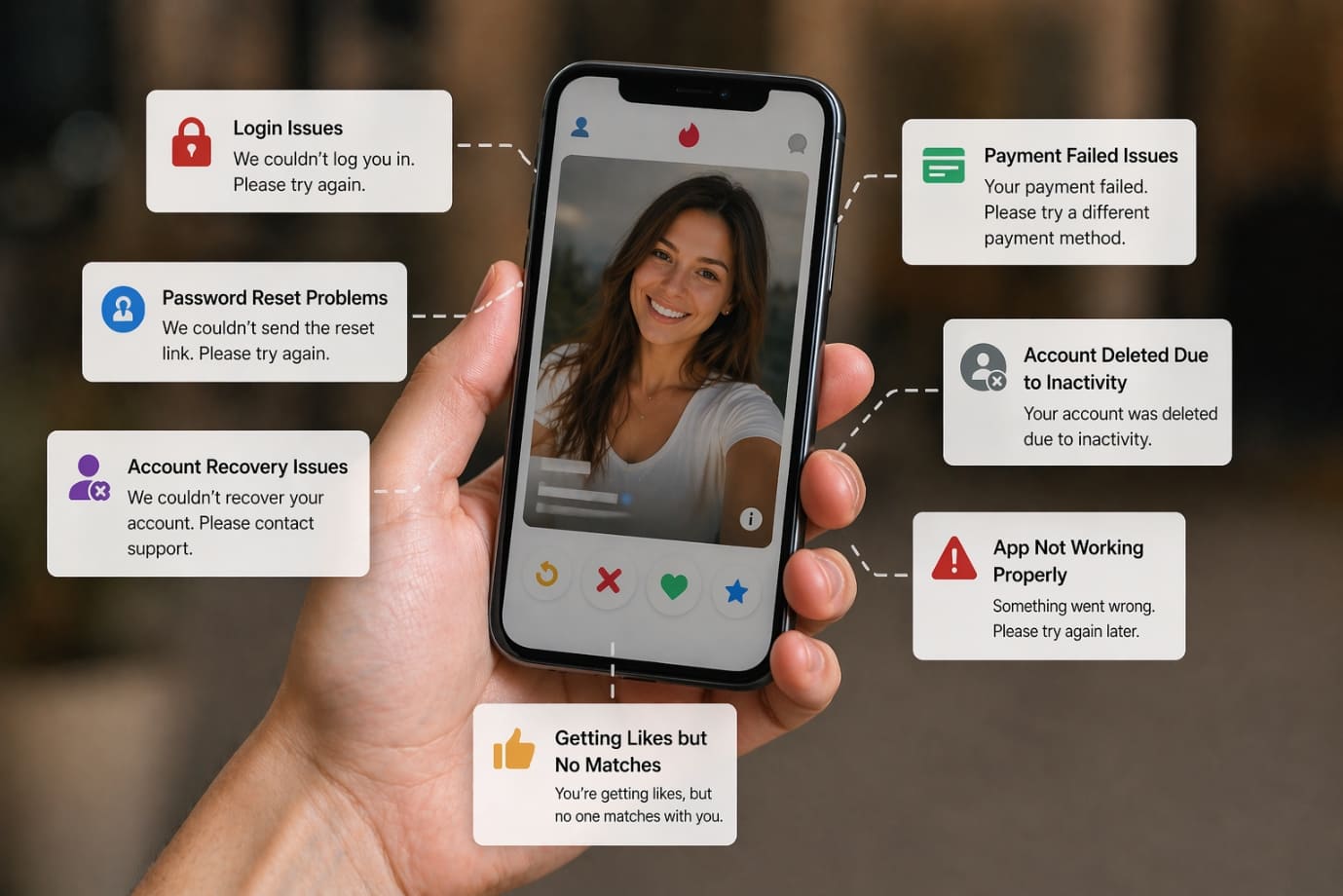 Most Common Online Dating App Problems and SolutionsNew